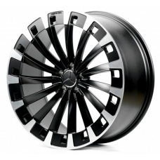 Replica Forged Mercedes (MR0002) 9,5x22 5x112 ET30 DIA66,6 (satin black machined face)