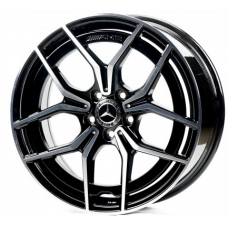 Replica Mercedes (MR021-026) 9x19 5x112 ET49 DIA66,6 (black machined face)