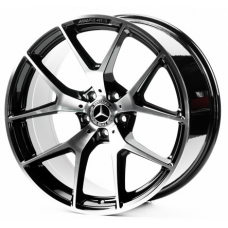 Replica Mercedes (MR021-057) 8,5x20 5x112 ET40 DIA66,6 (black machined face)