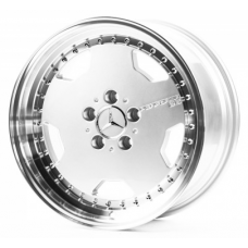 Replica Mercedes (MR108) 9,5x17 5x112 ET25 DIA66,6 (silver machined face)