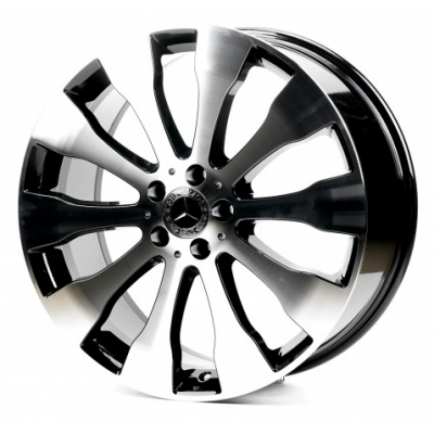 Mercedes (MR1289) gloss black machined face