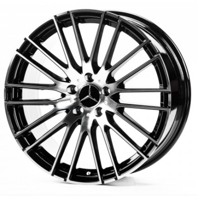 Mercedes (MR143) gloss black machined face