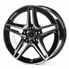 Replica Mercedes (MR2030) 8x18 5x112 ET35 DIA66,6 (gloss black machined face)