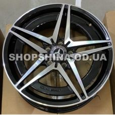 Replica Forged Mercedes (MR2111249) 7,5x18 5x112 ET38 DIA66,6 (gloss black machined face)