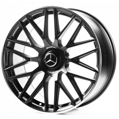Диски Replica Mercedes (MR22667) 10x22 5x112 ET45 DIA66,6 (satin black lip polished)