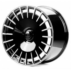 Mercedes (MR3) gloss black machined face