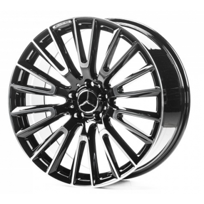 Диски Replica Mercedes (MR3019) 9x19 5x112 ET47 DIA66,6 (gloss black machined face)