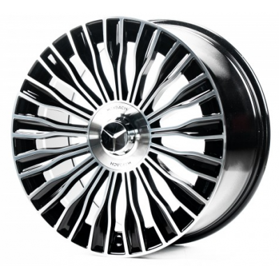Mercedes (MR3152) gloss black machined face