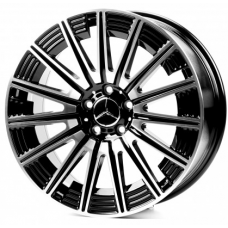 Replica Mercedes (MR3176) 9,5x19 5x112 ET45 DIA66,6 (black machined face)