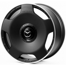 Replica Forged Mercedes (MR34014) 9x21 5x112 ET36 DIA66,6 (matt black machined lip)