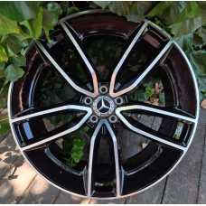 Replica Mercedes (MR3489) 11,5x22 5x112 ET53 DIA66,6 (gloss black machined face)