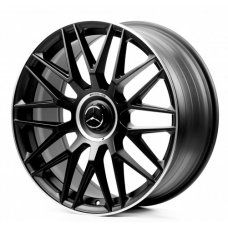 Replica Mercedes (MR413) 10x21 5x112 ET48 DIA66,6 (matt black lip polished)