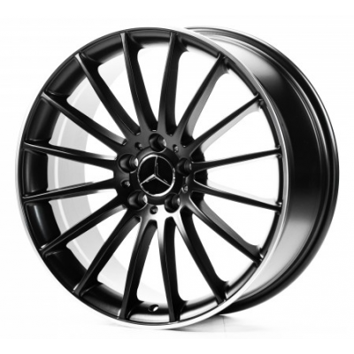 Mercedes (MR563) satin black lip polished