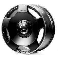 Replica Mercedes (MR63) 10x22 5x130 ET36 DIA84,1 (satin black lip polished)