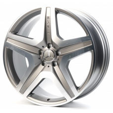 Replica Forged Mercedes (MR706C) 9x21 5x112 ET53 DIA66,6 (matt graphite machined face)