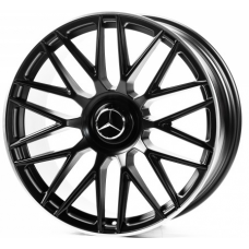 Replica Mercedes (MR811) 9,5x20 5x112 ET35,5 DIA66,6 (satin black lip polished)