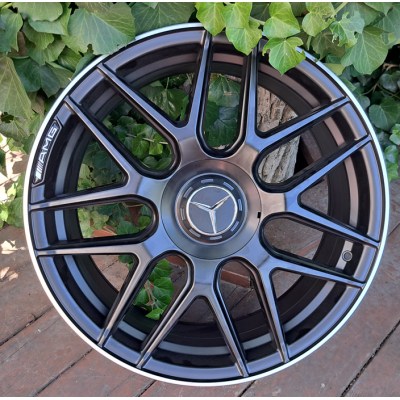 Mercedes (MR933) satin black lip polished