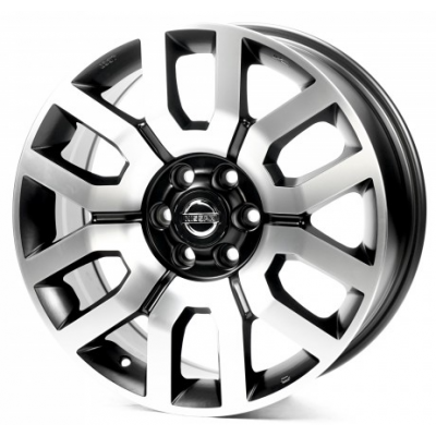 Nissan (NS6027) satin black machined face