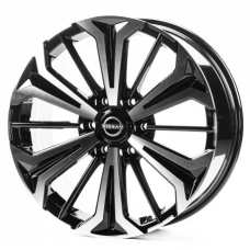 Replica Nissan (NS901) 8x20 6x139,7 ET35 DIA77,8 (black machined face)