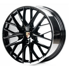 Replica Porsche (PR03) 11,5x21 5x130 ET69 DIA71,6 (gloss black machined lip)
