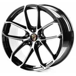 Porsche (PR20395) gloss black machined face