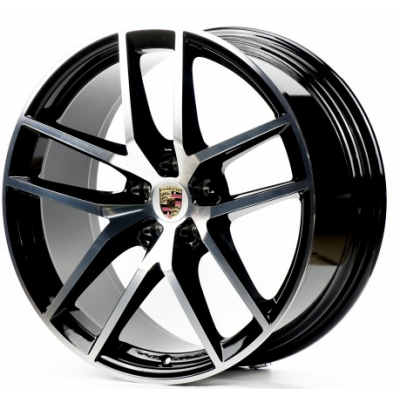 Porsche (PR590) gloss black machined face