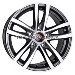 BMW (B166) gloss black machined face