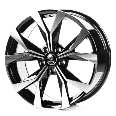 Skoda (SK18726) gloss black machined face