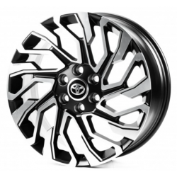 Toyota (TY0003) satin black machined face