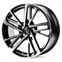 Toyota (TY3136) gloss black machined face