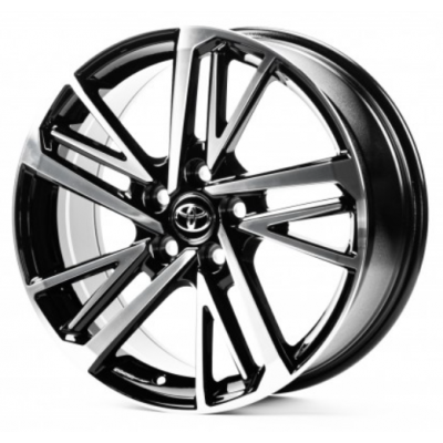 Toyota (TY3136) gloss black machined face
