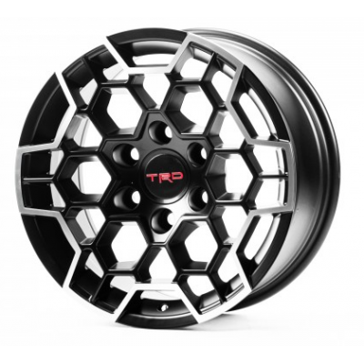 Toyota (TY3304) matte black machined face