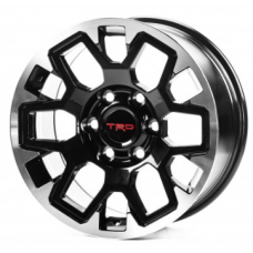 Replica Toyota (TY3431) 8x17 6x139,7 ET15 DIA106,1 (black machined face)