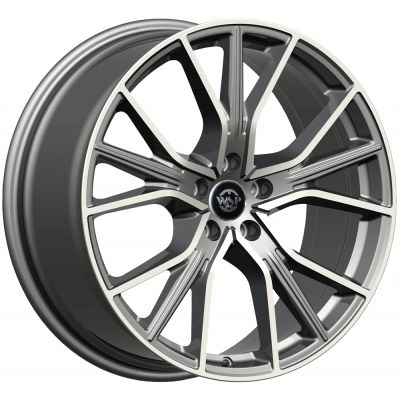 Toyota (WD004) Zurich matt gun metal polished