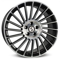 ETA BETA VENTI-R Shiny Black Polish R20 W8.5 PCD5x112 ET35 DIA78.1