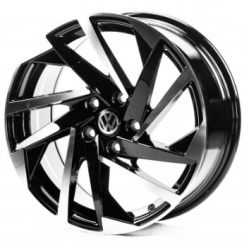 Volkswagen (VV17082) gloss black machined face
