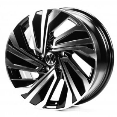 Volkswagen (VV17703) gloss black machined face