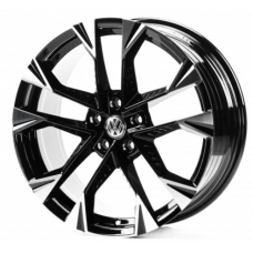 Replica Volkswagen (VV19051) 8x19 5x112 ET43 DIA57,1 (gloss black machined face)