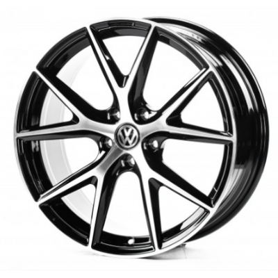Volkswagen (VV19247) gloss black machined face