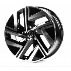 Replica Volkswagen (VV3308) 7x17 5x112 ET46 DIA57,1 (black machined face)