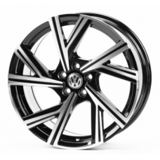 Replica Volkswagen (VV5548) 7,5x17 5x100 ET35 DIA57,1 (gloss black machined face)