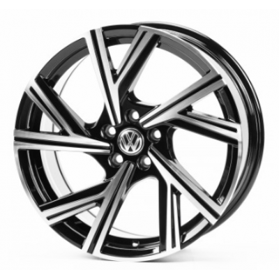 Диски Replica Volkswagen (VV5548) 7,5x17 5x100 ET35 DIA57,1 (gloss black machined face)
