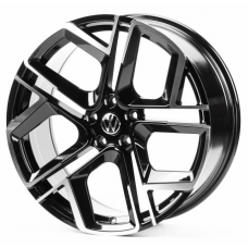 Replica Volkswagen (VV766) 8,5x19 5x112 ET38 DIA57,1 (gloss black machined face)