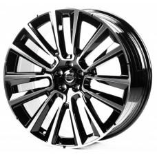 Replica Volvo (V22670) 9x22 5x108 ET38,5 DIA63,4 (gloss black machined face)