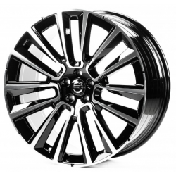 Volvo (V22670) gloss black machined face