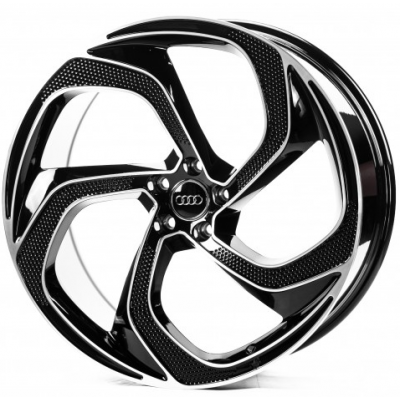 WS-A004C gloss black machined face