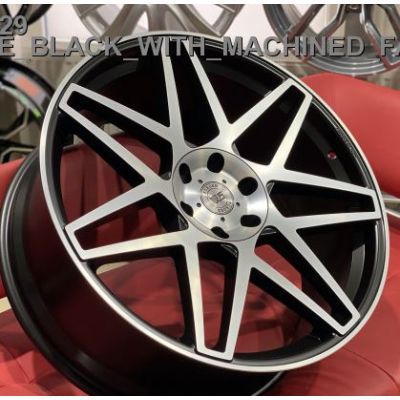 WS2129 matt black machined face