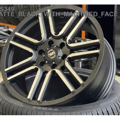 Диски WS Forged WS349 8,5x20 6x135 ET30 DIA87,1 (matt black machined face)