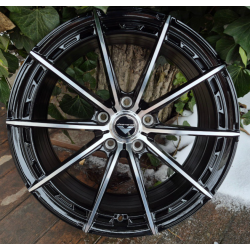 XF006 gloss black machined face