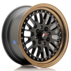 JAPAN RACING JR10 Matt Black Bronze Lip R15 W7 PCD4x100/108 ET30 DIA74.1